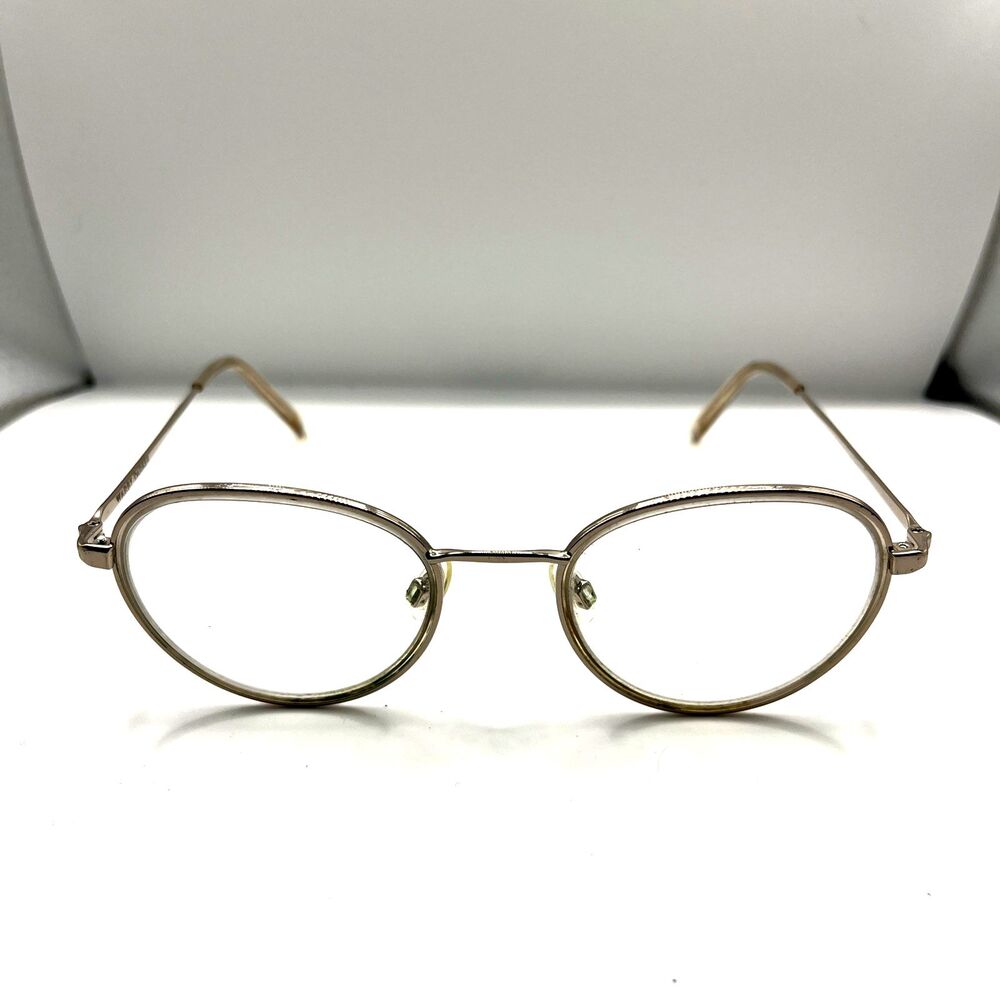 Warby Parker Eyeglasses Walsh 5006 Designer Frames Only Gold 49-20-145